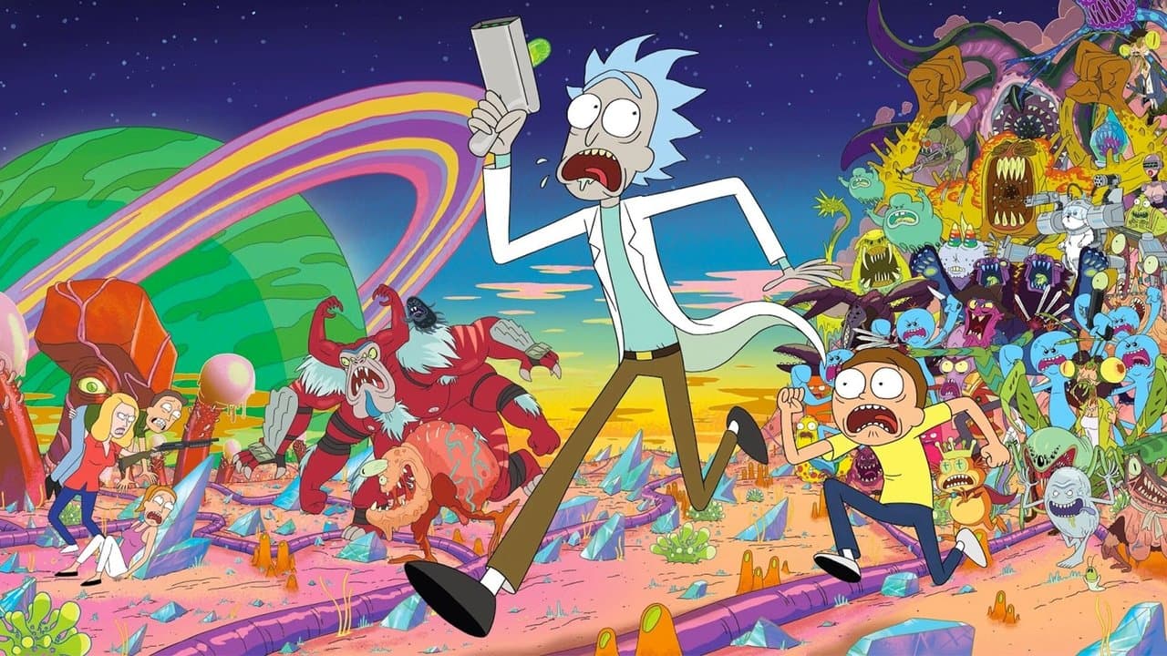 Escena de fondo para la serie Rick y Morty