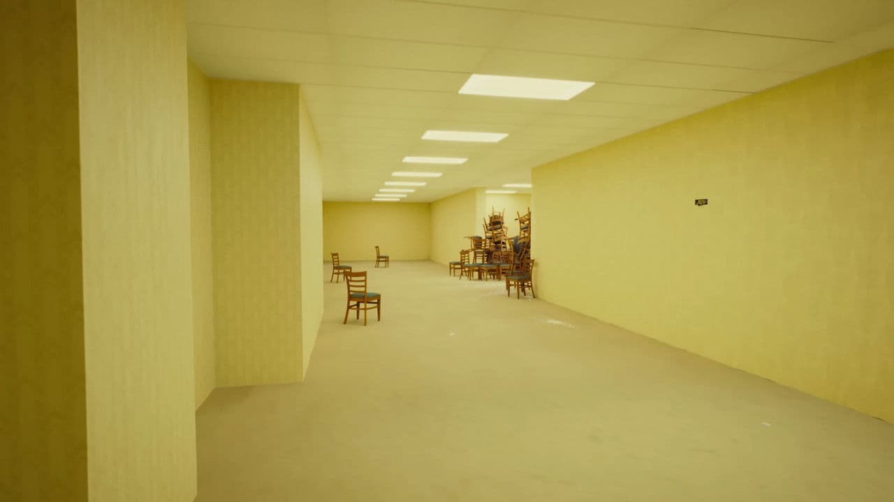 Escena de fondo para la película Backrooms