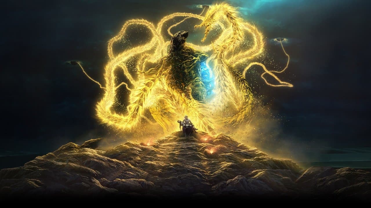Escena de fondo para la película Godzilla: El devorador de planetas
