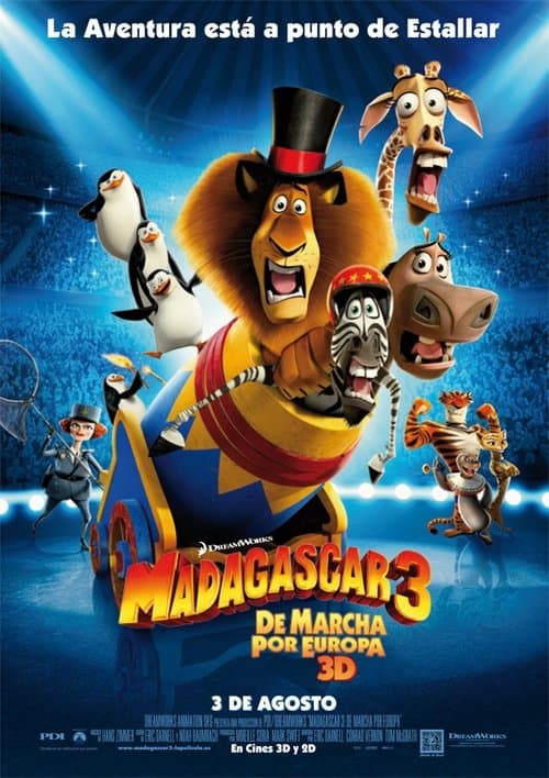 Póster de Madagascar 3: De marcha por Europa